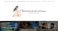 Desktop Screenshot of motherhoodfullofdreams.com